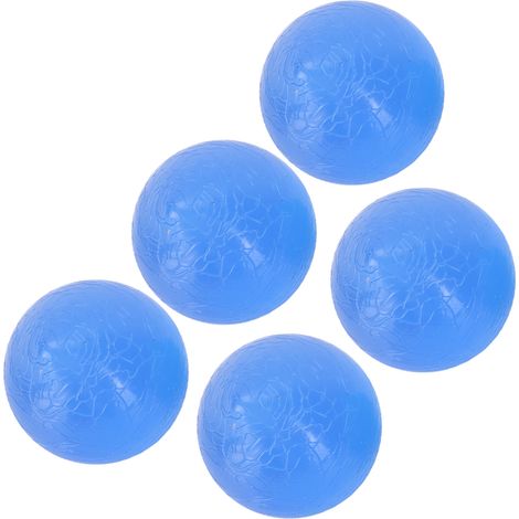 5-teiliger Silikon-Krafttrainingsball für Kraft- und Entspannungsübungen - Blau (Härtegrad 30) (1/5)
