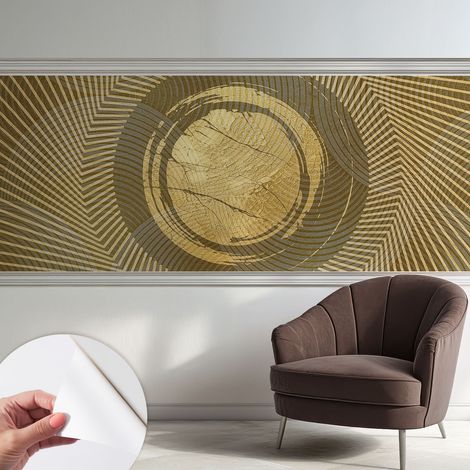 Fotomurale adesivo - murale da parete - Carta da parati autoadesiva - design parete moderno - Linee radiali 250x104 cm (1/5)