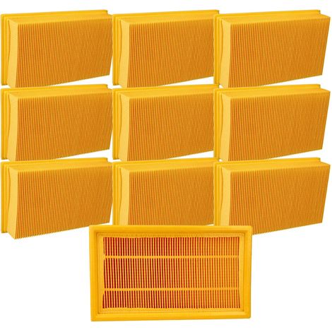 vhbw 10x Flachfaltenfilter kompatibel mit Flex S-36, S36, S-47, S47 Nass- und Trockensauger, Staubsauger - Filterelement