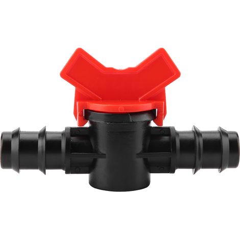 1/4"-Aquarium-Durchflussregelventil + Kunststoff-Schlauchverbinder für Aquarienwasser + Nylon, transparent