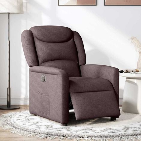Maison Exclusive - Relaxsessel Elektrisch Dunkelbraun Stoff