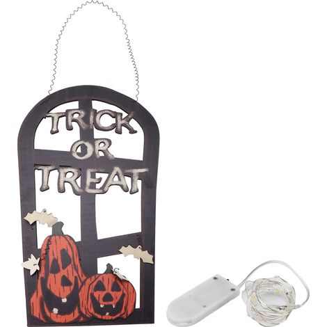 Panneau LED d'Halloween en forme de citrouille, de crâne et de pierre tombale, alimenté par piles, pour la maison, le bureau ou une fête. (1/5)