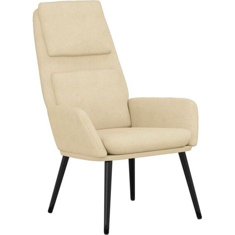 Fauteuil inclinable en tissu beige (1/5)