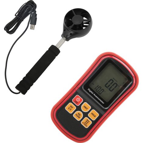 Anémomètre numérique haute précision 8909, mesureur de vitesse du vent portable pour voile, pêche, randonnée (1/5)