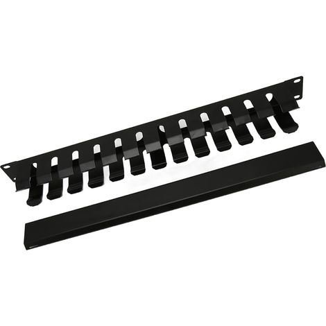 Panneau de Brassage Anti-poussière de Gestion des Câbles à Montage en Rack 12 Ports 2U, pour Armoires Standard 19 Pouces pour Moniteurs D'unités de Tour (1/5)