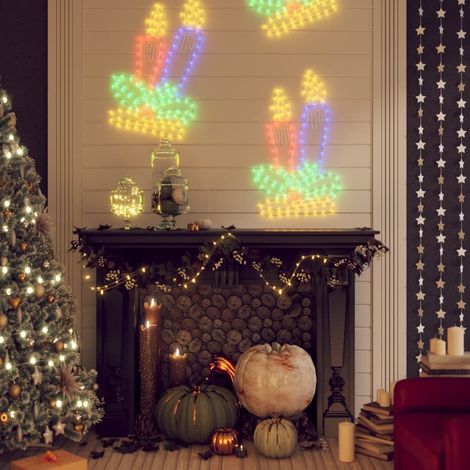 Figure Natalizie Candele con 144 LED 3 pz 70x42 cm vidaXL (1/5)