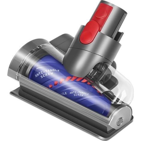 Mini Brosse Turbine pour Dyson V15 V11 V10 V8 V7 Piéces Détachées Sans Cheveux Petit Buse pour nettoyer Canapé Entretien de Voiture Tapis Matelas Poils de Chat et Chien (1/4)