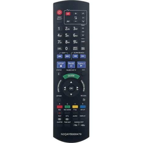 N2QAYB000479 Replacement Remote Control for Panasonic DVD TV Recorder DMR-XW480 DMRXW480 DMR-XW380 DMR-XW385 DMR-XW390 DMR-XW380GL DMR-XW385GL DMR-XW390GL DMRXW380 DMRXW385 (1/5)
