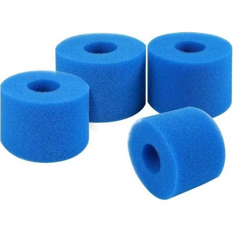 Lot 4 éponges filtrantes type A – mousse réutilisable lavable – piscine / spa / jacuzzi (1/5)