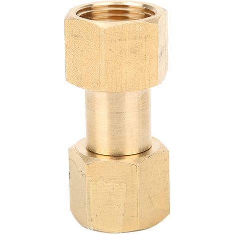 Brass CO2 Argon Tank Regulator Adapter, Heat Resistance, with Nylon Washer (1/5)