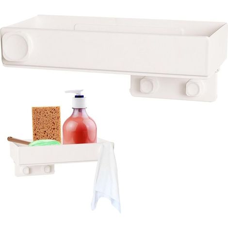 Porta-spugna da cucina per lavello - Organizer da appendere, senza bisogno di forare, porta-spugna per lavello da cucina, porta-spugna da bagno, 1 pezzo (1/4)