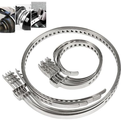 10-piece universal CV joint clamp set, 5 large and 5 small for CV joint boots, universal clamp for most vehicles (1/5)