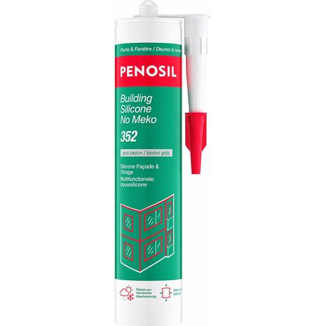 Mastic silicone polyvalent sans MEKO - Translucide – Intérieur/extérieur – 300 ml - PENOSIL H40415 (1/2)