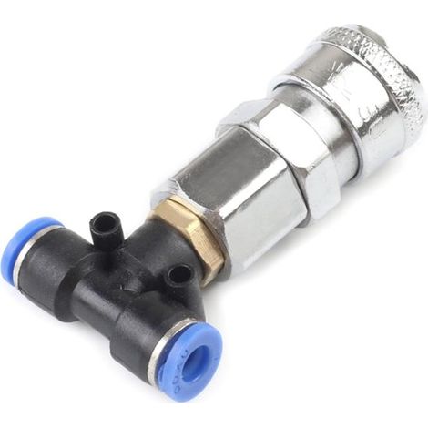 Dreifache Luftkupplung 6 mm Metall Pneumatik C Kupplung Luftschlauch Kompressor LKW Anhänger (1/5)