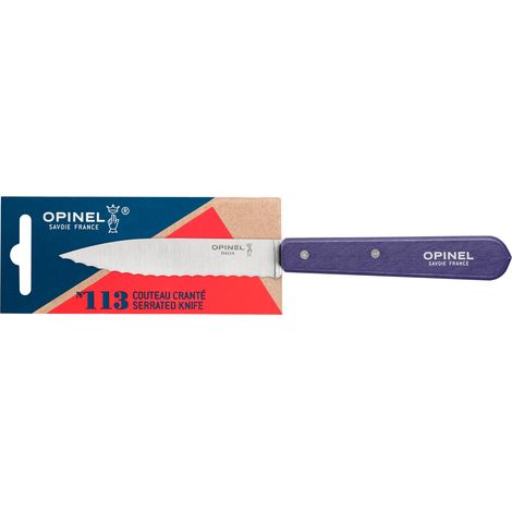 Opinel - Couteau cranté N°113 Violet Paysage