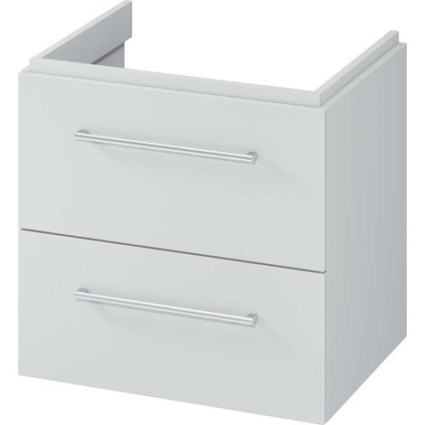 kielle Arkas I - Armario bajo el lavabo 59x57x44 cm, 2 cajones, gris 50011602