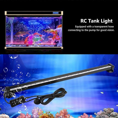 Kit d'éclairage LED subaquatique pour aquarium avec télécommande, 46 cm, prise européenne. (1/3)