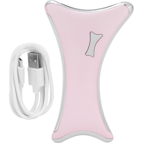 Plaque de Gua Sha Électrique LED avec Vibration et Chauffage USB - Outil de Massage et Beauté Rose (1/5)