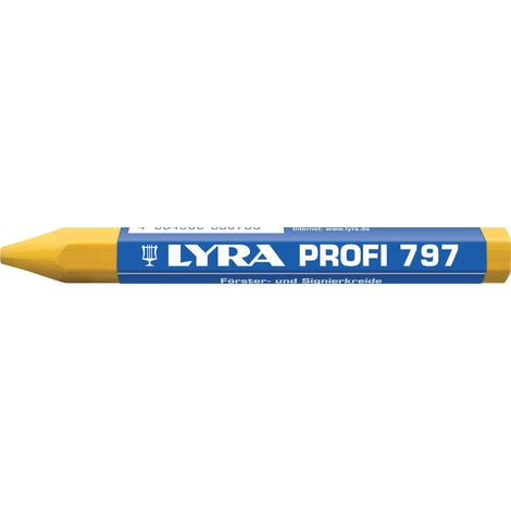 Förster/SignKreide weiss L120mm D12mm 6eckig papiert LYRA