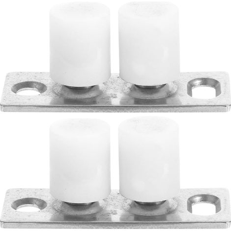 lot de 2 guide de sol pour porte de grange coulissante, plastique (1/5)