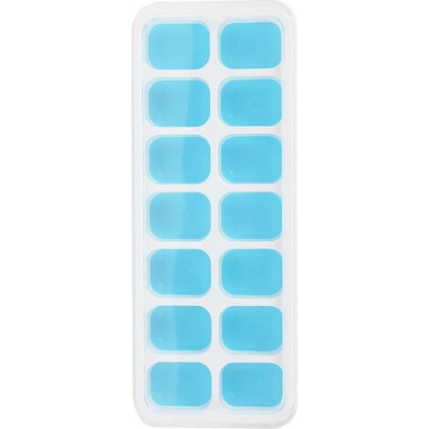 Silikon-Eiswürfelform – 12 Fächer – Für Cocktails, Whisky, Schokolade – Mit abnehmbarem Deckel – 1 Stück (1/5)