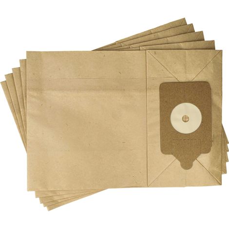 vhbw 5 Staubsaugerbeutel kompatibel mit Numatic RSV 130-M, RSV 130-P, RSV 130-T, RSV 134, RSV 134-P, RSV 200 Staubsauger, Papier 32,6cm x 23.25cm