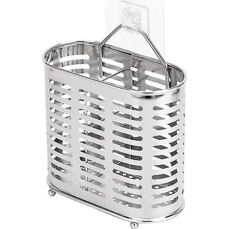 Porte-baguettes en acier inoxydable, égouttoir à couverts, organiseur de vaisselle pour séchage, support de table. (1/3)