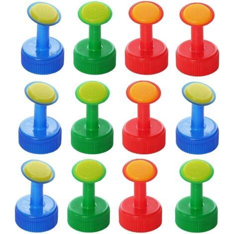 Lot de 12 bouchons d'arrosoir en plastique pour arrosoir en plastique pour arrosoir pour bouteille d'arrosage pour arrosoir en plastique pour semis de bonsaï (1/5)
