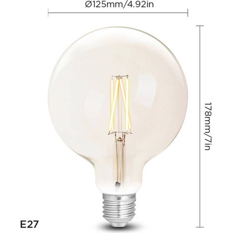 Wiz Wiz Smart LED G125 Bulbo Trasparente Dimmerabile (1/4)