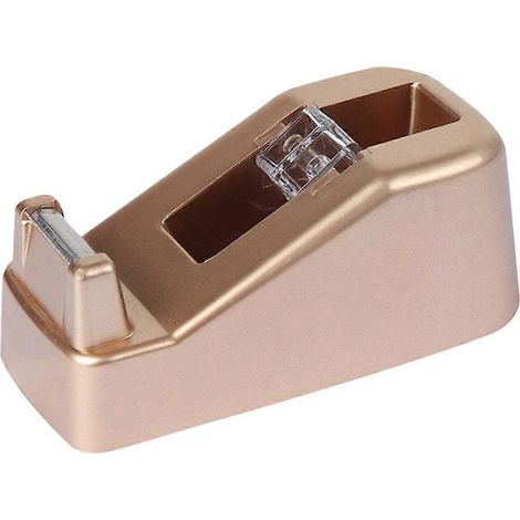 Tragbarer Klebebandabroller, Aufkleberabroller für Zuhause, professioneller Klebebandschneider, Bürobedarf – 12 x 6 cm – Roségold (1/3)