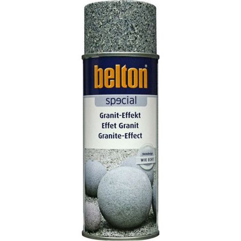Peinture - BELTON - Bombe effet granit gris - 400ml - Intérieur/extérieur - Séchage rapide
