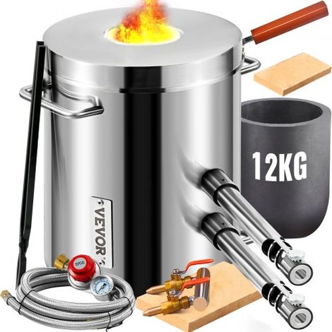 Four de Fusion à Gaz Capacité 12kg 1482℃ Four à Propane Fonderie (1/5)