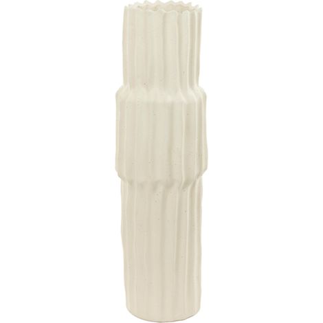 Light & Living Vase LONGA Keramik Creme – Ø17x58 cm