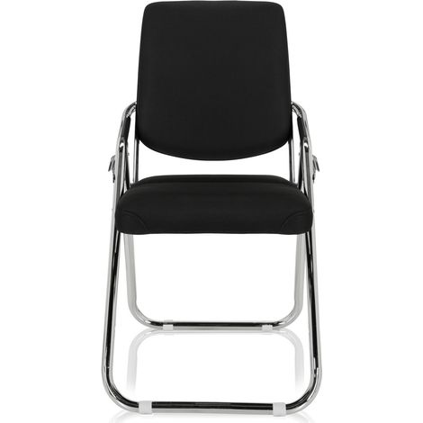 [GEBRAUCHT] B-Ware Hjh Office Konferenzstuhl Besucherstuhl Esto Klappmechanismus Stoff Schwarz