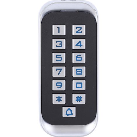 125-kHz-RFID-Zutrittskontrollsystem, Wiegand26-Passwortkartenleser, hintergrundbeleuchtetes Metall-Tastenfeld, Sicherheitseingang (1/5)