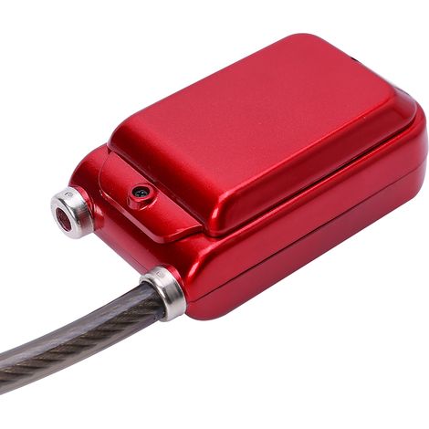 Cadenas intelligent Bluetooth avec alarme antivol et contrôle par application, cadenas à chaîne de 105 dB (rouge) (1/5)