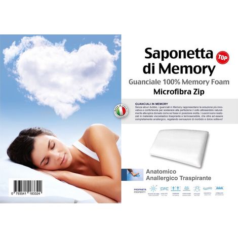 GUANCIALE MEMORY FOAM SAPONETTA H.15