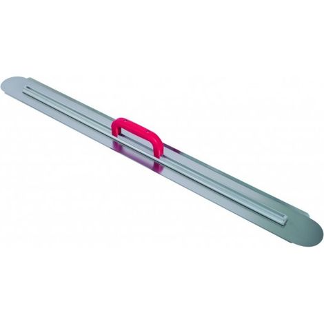 Taliaplast – Platoir chapiste inox double arrondi convexe 120 x 10 cm – Lame écrouie 0,7 mm pour lissage parfait des chapes