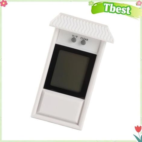 Tbest Jauge de température Thermomètre Numérique, Indicateur de Température Extérieure avec Thermomètre à Crochet bricolage test (1/5)