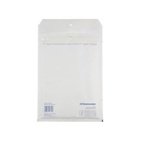 SOENNECKEN Luftpolstertasche Soennecken D/1 mit Haftklebung Kraftpapier weiß 100 St./Pack. (1/4)