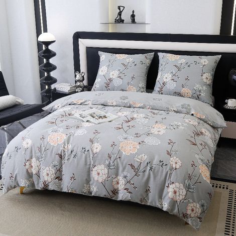 Biancheria da letto in cotone di alta qualità 160x200 con motivo floreale