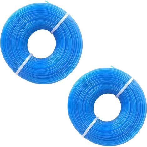 Fil Coupe Bordure Universel, Fil de Débroussailleuse, Bobine Fil Nylon pour Coupe Bordure, Ligne de Coupe-herbe Nylon Round Rope pour (1/5)