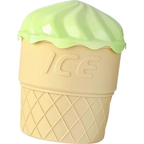 Moules à glace en silicone alimentaire, seaux à glace à double paroi avec couvercles, ustensiles de rangement pour la cuisine, café vert. (1/5)