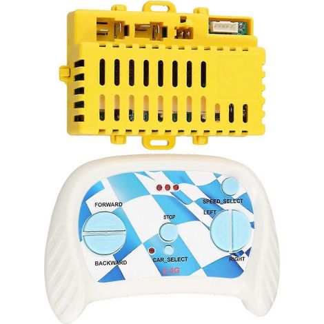 Compatible avec les véhicules électriques pour enfants, équipé d'un boîtier récepteur de commande à 24 voies et d'un émetteur 2,4 GHz. (1/5)