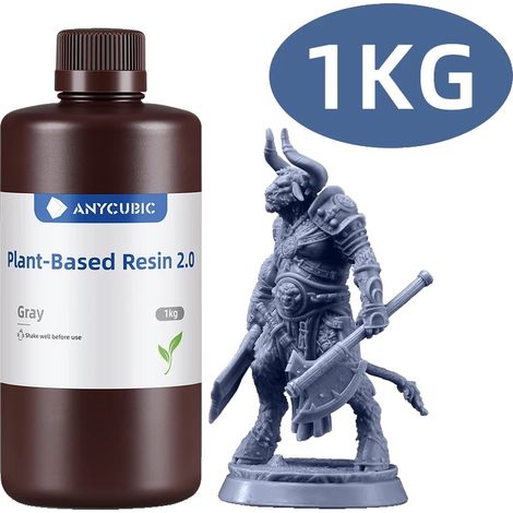 Resina fotosensibile, a basso odore, ad asciugatura rapida, 1 kg - Grigio