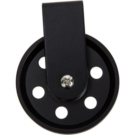 Schwarze Retro-Rolle für Hängelampen, Vintage-DIY-Accessoire für die Heimdekoration, einfach zu montieren, robuste Rolle für Bastelprojekte (1/4)