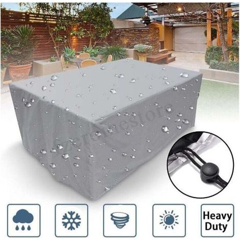 Garden Furniture Cover, Square Garden Lounge Cover 210d, 100x100x85cm, Waterproof Garden Furniture Cover, Tear-Resistant Rectangular Patio Table Cover (1/4)