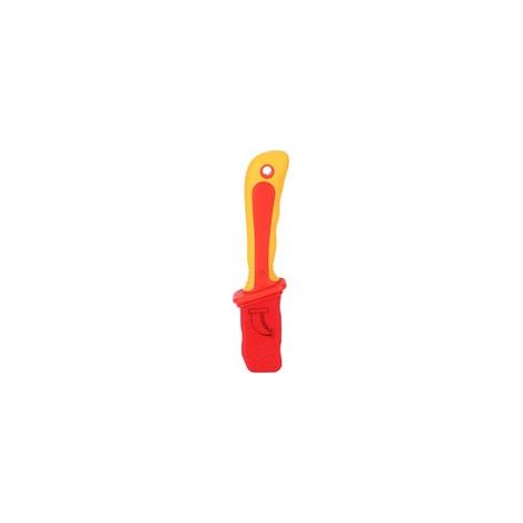 Cuchillo eléctrico aislado de 1000 V + pelacables antimagnético de liberación rápida, conforme a la norma IEC 60900, para electricistas profesionales.