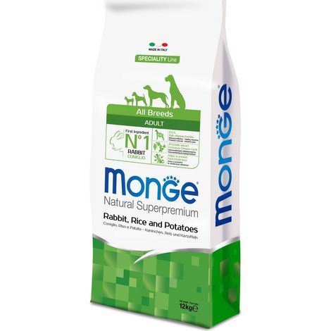 Lapin Monge Speciality Line avec riz et pommes de terre 12 kg