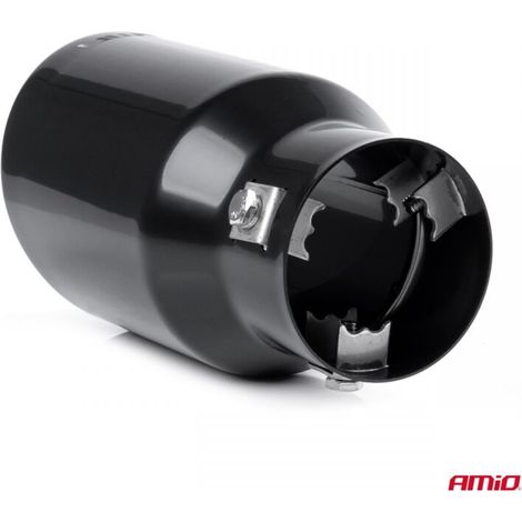 Embout de silencieux d'échappement en acier inoxydable MT 024B noir AMIO-03169 (1/4)